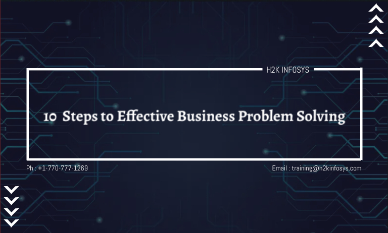 10 Steps to Effective Business Problem Solving 10 Steps to Effective Business Problem Solving