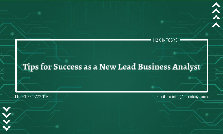 Tips for Success as a New Lead Business Analyst
