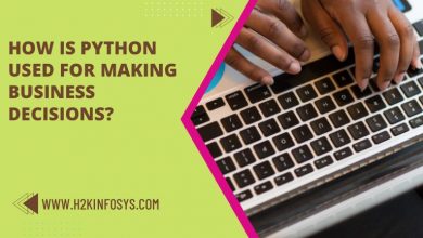 How is Python used for making business decisions