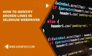 How to identify Broken Links from Selenium WebDriver