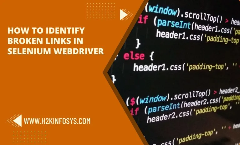 how to identify broken links in selenium webdriver