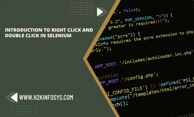Introduction to Right Click and Double Click in Selenium Introduction to Right Click and Double Click in Selenium