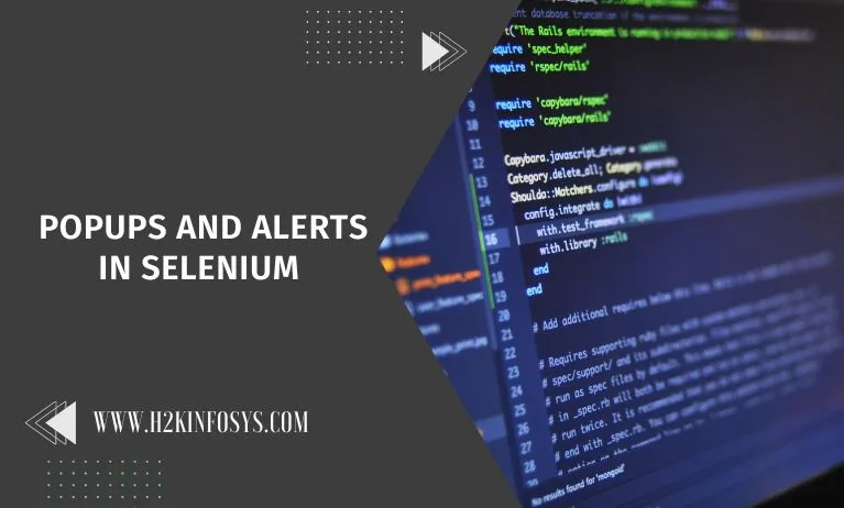 PopUps and Alerts in Selenium PopUps and Alerts in Selenium