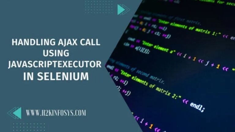 Java Script Executor in Selenium 