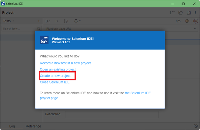 Selenium IDE Login Test Selenium testing