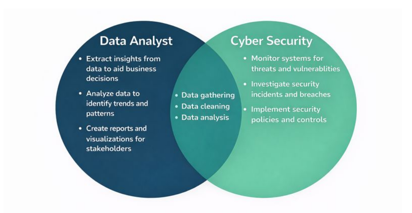 Security Data Analyst Data Analyst vs Cyber Security: Which Career is Best? | H2K Infosys Blog