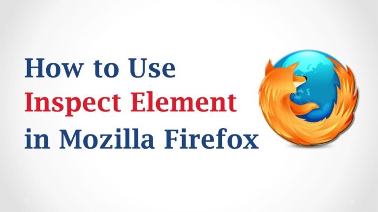 Inspect Elements in mozilla browser