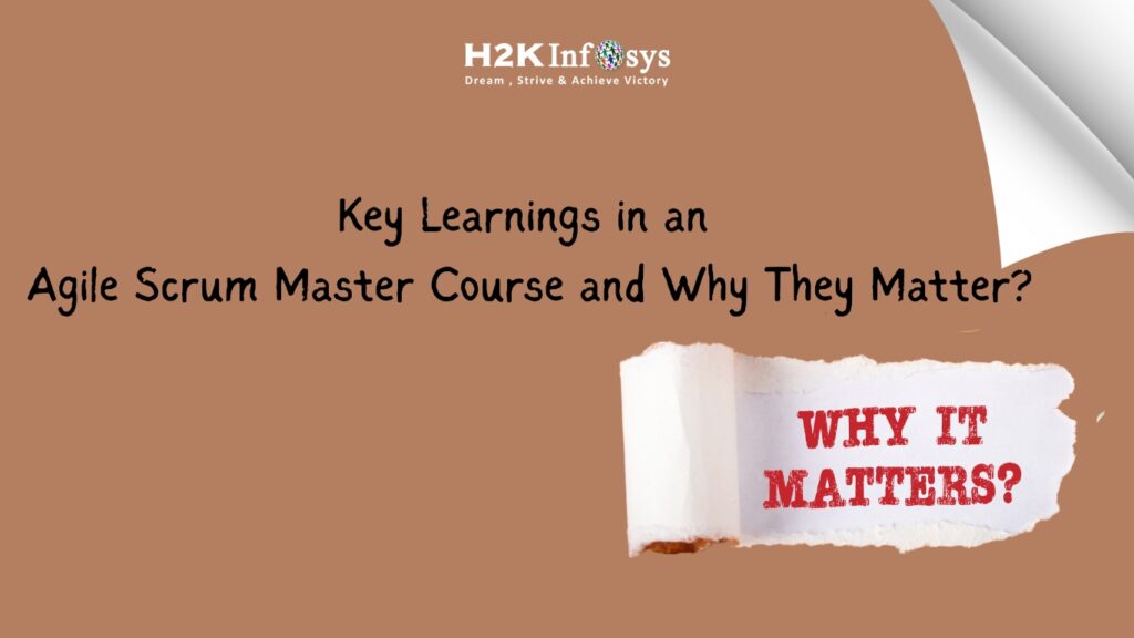 key learnings in an Agile Scrum Master course