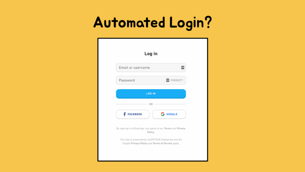 Automating Login Pages with Selenium Login Pages with Selenium
