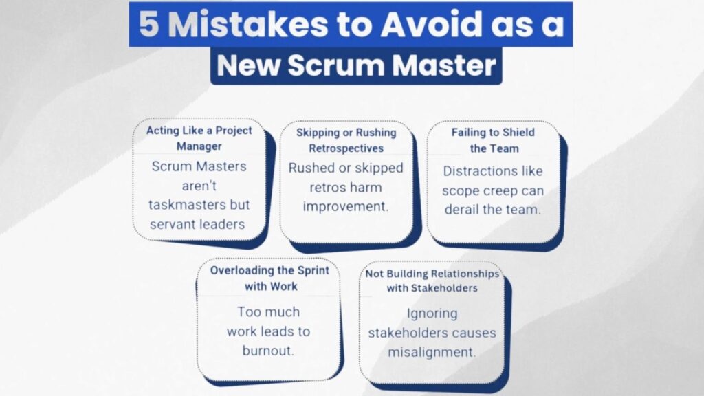 Top Mistakes Agile Scrum Masters Must Avoid Top Mistakes Agile Scrum Masters Must Avoid