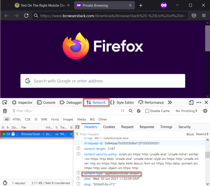file downloads in Selenium