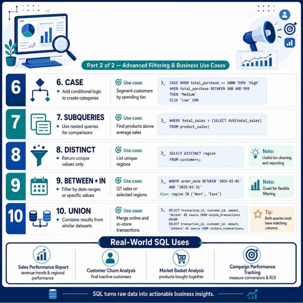 SQL for Business Analysts: Top 10 Queries You Can’t Ignore SQL for Business Analysts