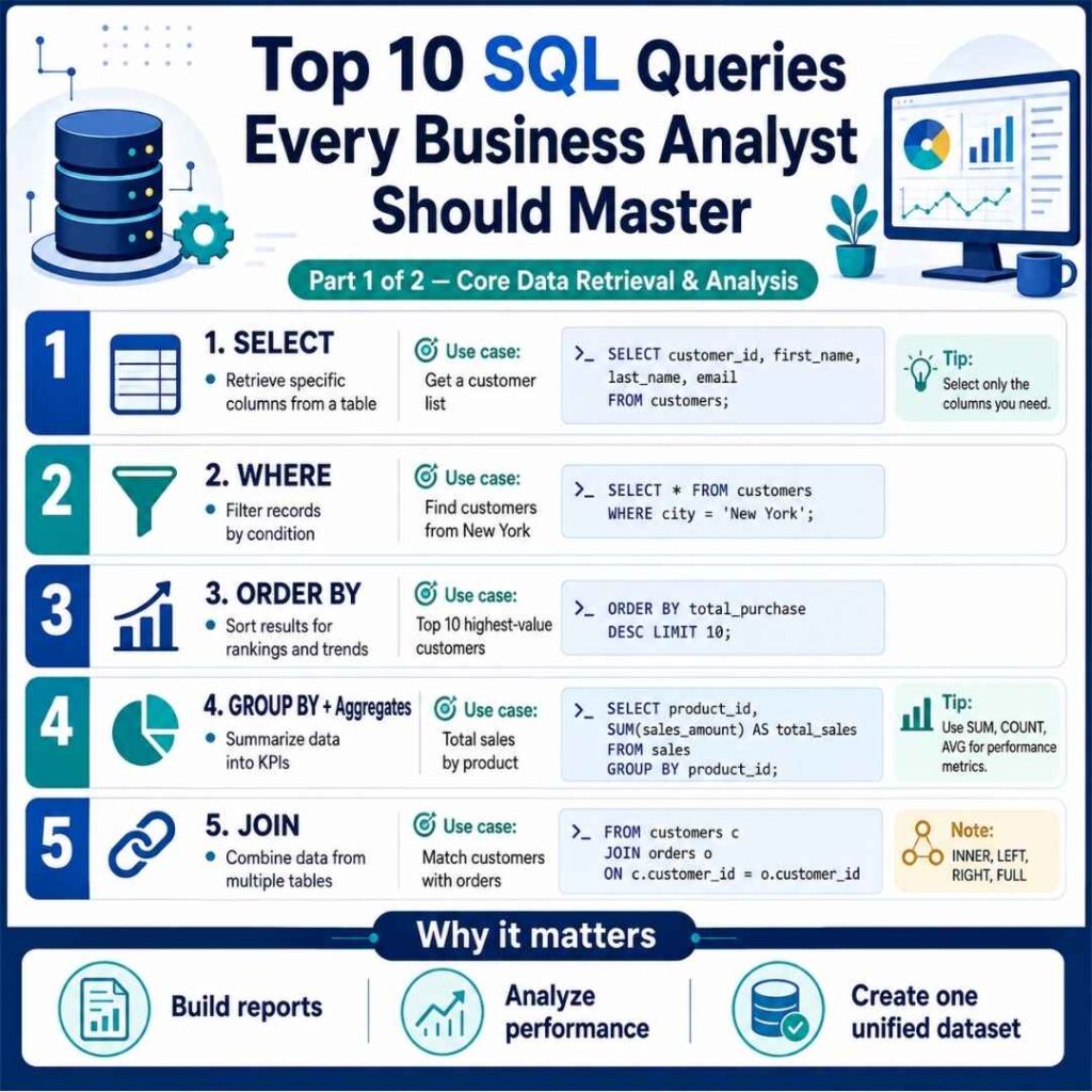 SQL for Business Analysts: Top 10 Queries You Can’t Ignore SQL for Business Analysts