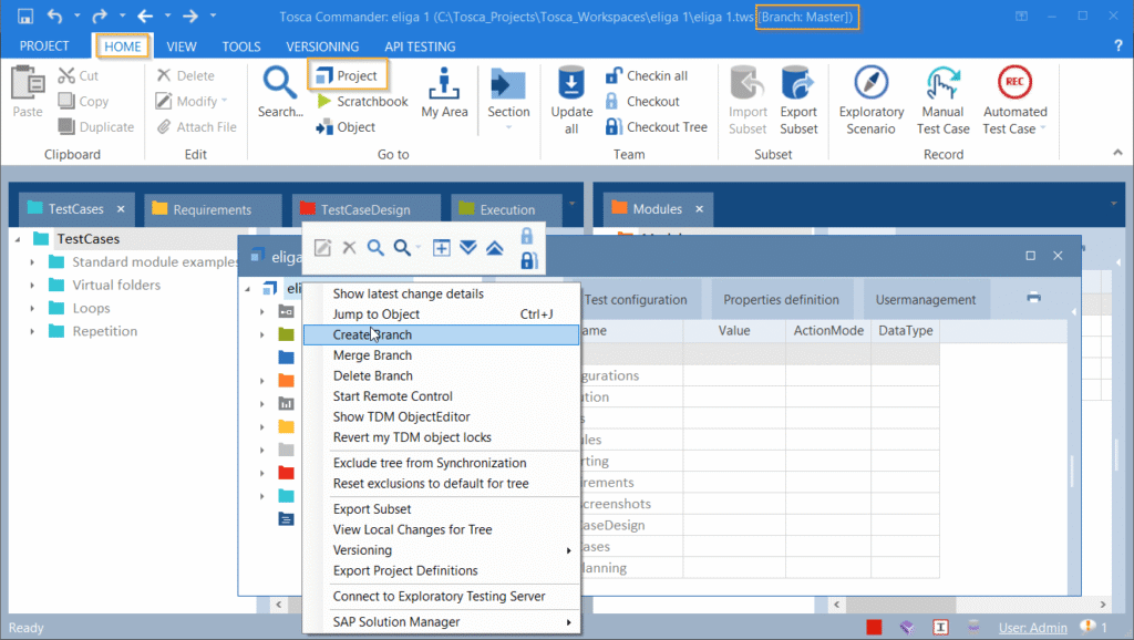 Multi User Workspace in TOSCA