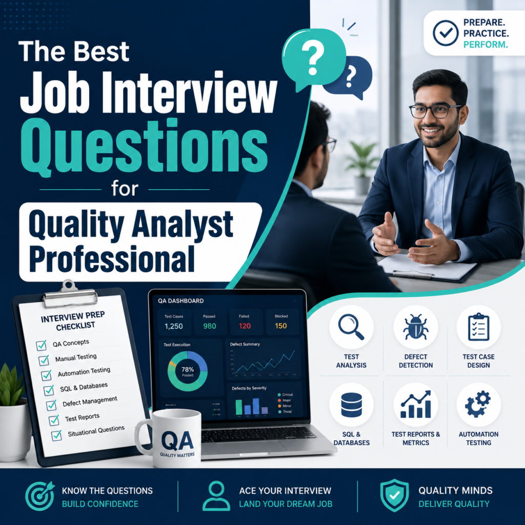 The Best Job Interview Questions for Quality Analyst Professional The Best Job Interview Questions for Quality Analyst Professional