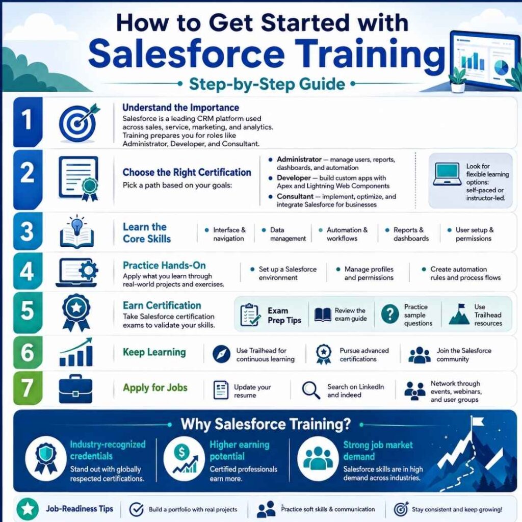 How Do I Get Started with Salesforce Training? A Step-by-Step Guide Salesforce Training Step-by-Step