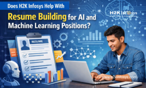 Does H2K Infosys help with resume building for AI and machine learning positions?