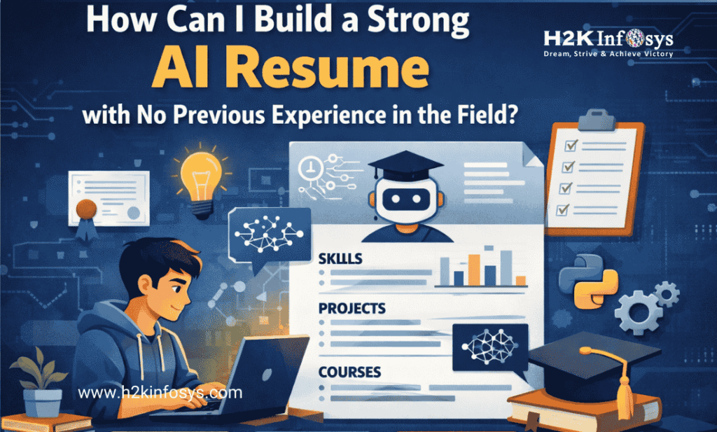 How can I build a strong AI resume with no previous experience in the field?