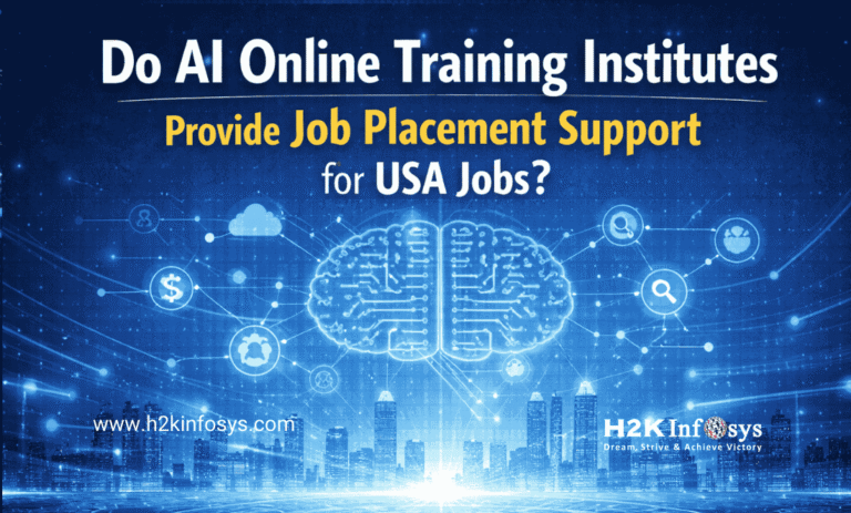 Do AI online training institutes provide job placement support for USA jobs?