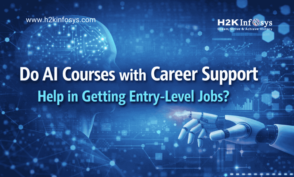 Do AI courses with career support help in getting entry level jobs?