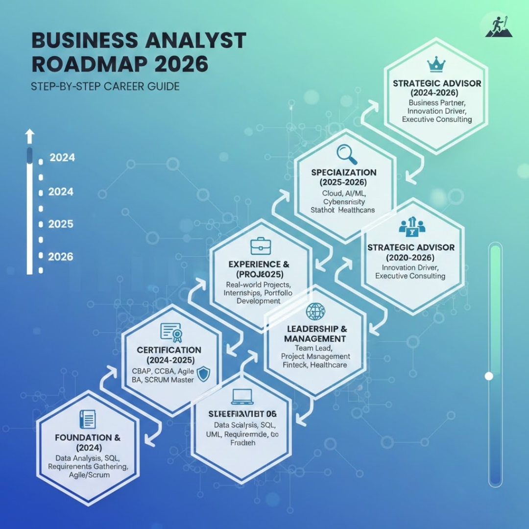 Business Analyst Roadmap 2026: Step-by-Step Career Guide | H2K Infosys Blog