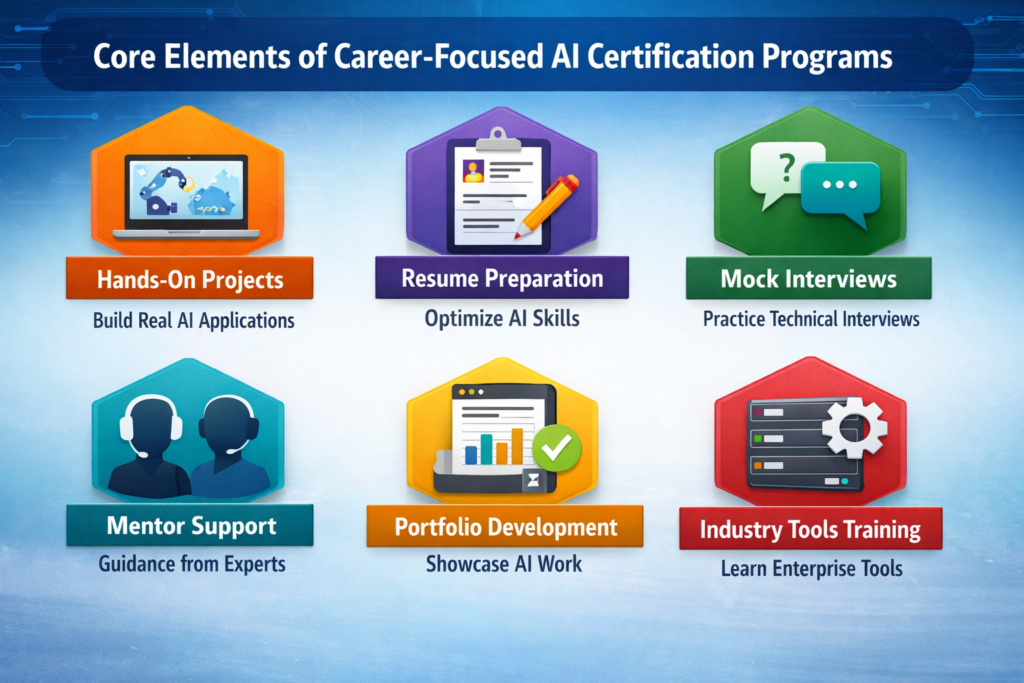 Which AI certification programs provide real career support and interview preparation? Which AI certification programs provide real career support and interview preparation?