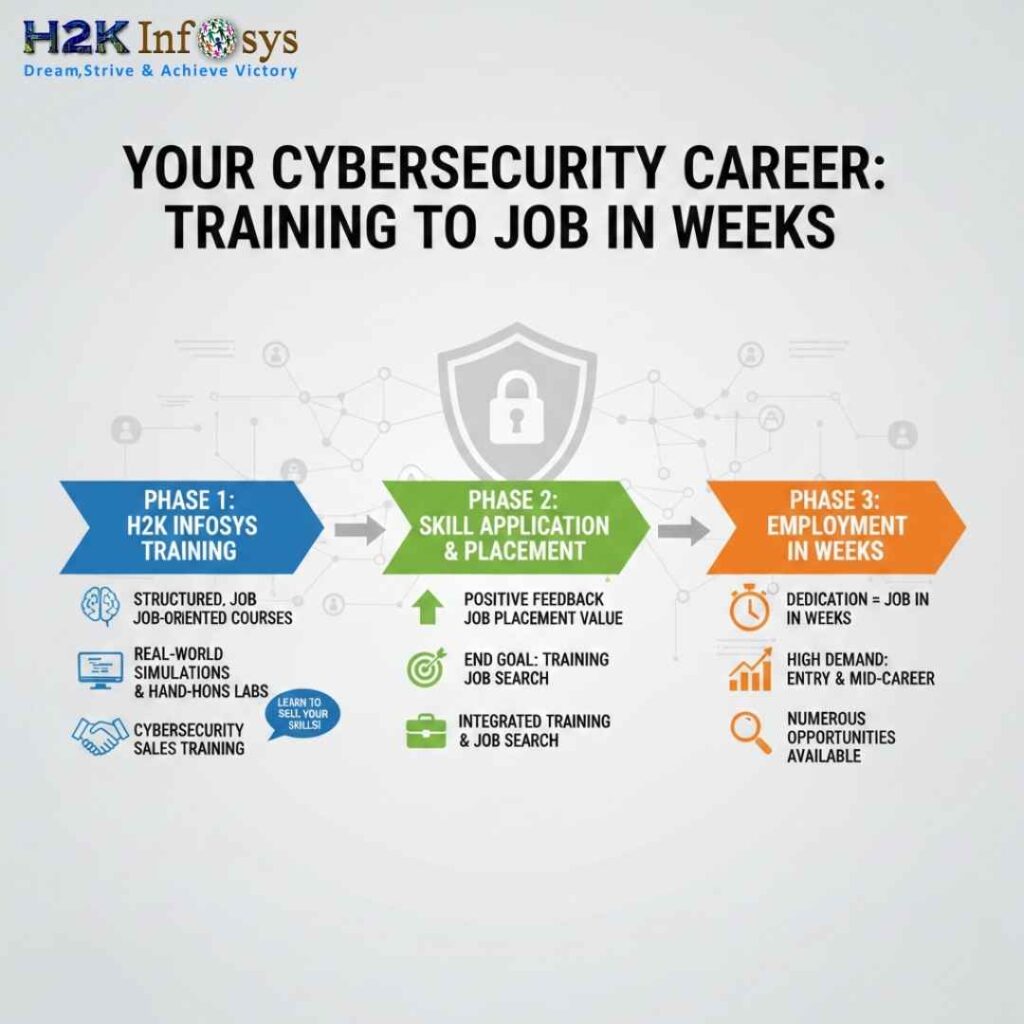 How Soon Can You Find a Job in Cybersecurity After Finishing a Course in H2K Infosys? job in cybersecurity