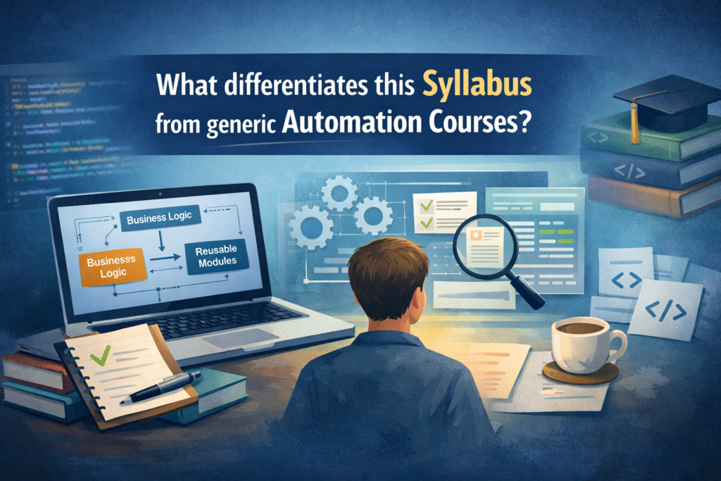 TOSCA Training Syllabus: Key Topics You Will Learn TOSCA Training Syllabus