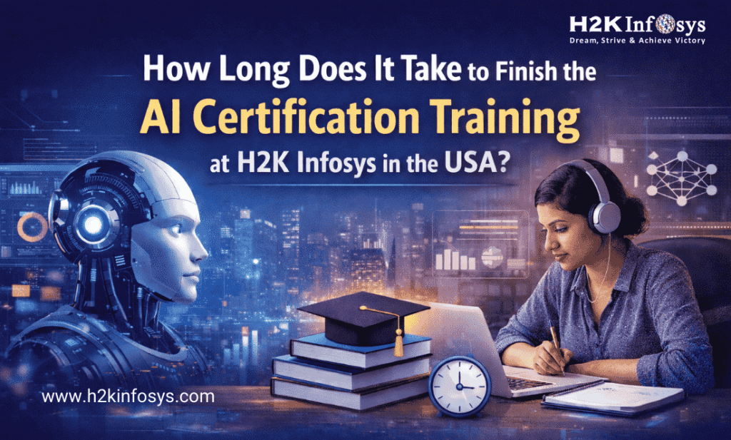How Long Does It Take to Finish the AI Certification Training at H2K Infosys in the USA?