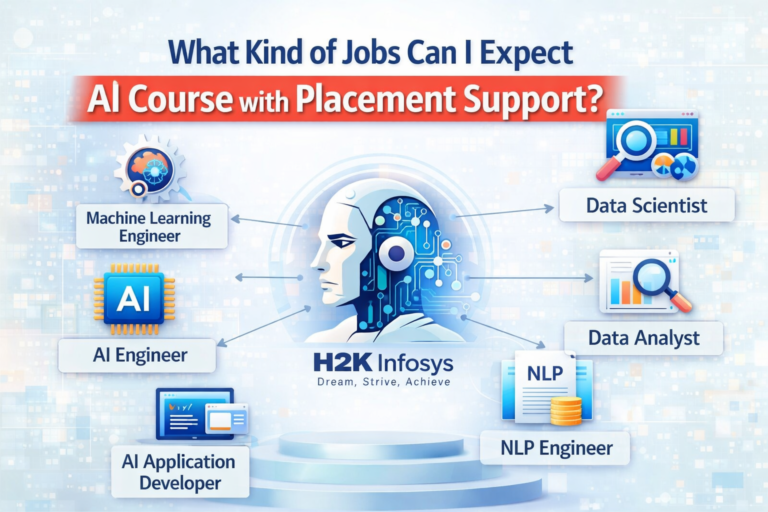 What kind of jobs can I expect after completing an AI course with placement support?