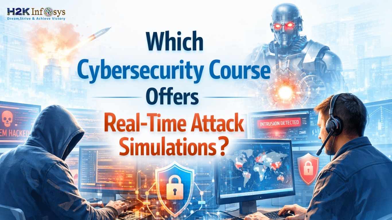 Which cybersecurity course offers real-time attack simulations? | H2K ...