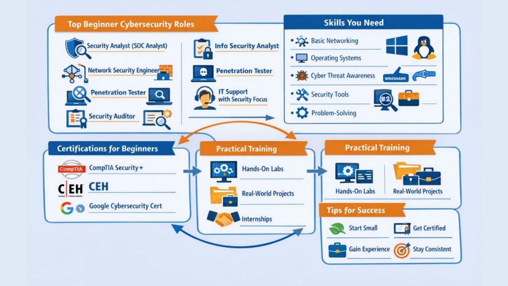 Which Cybersecurity Role for Beginners Is Best to Start With?
