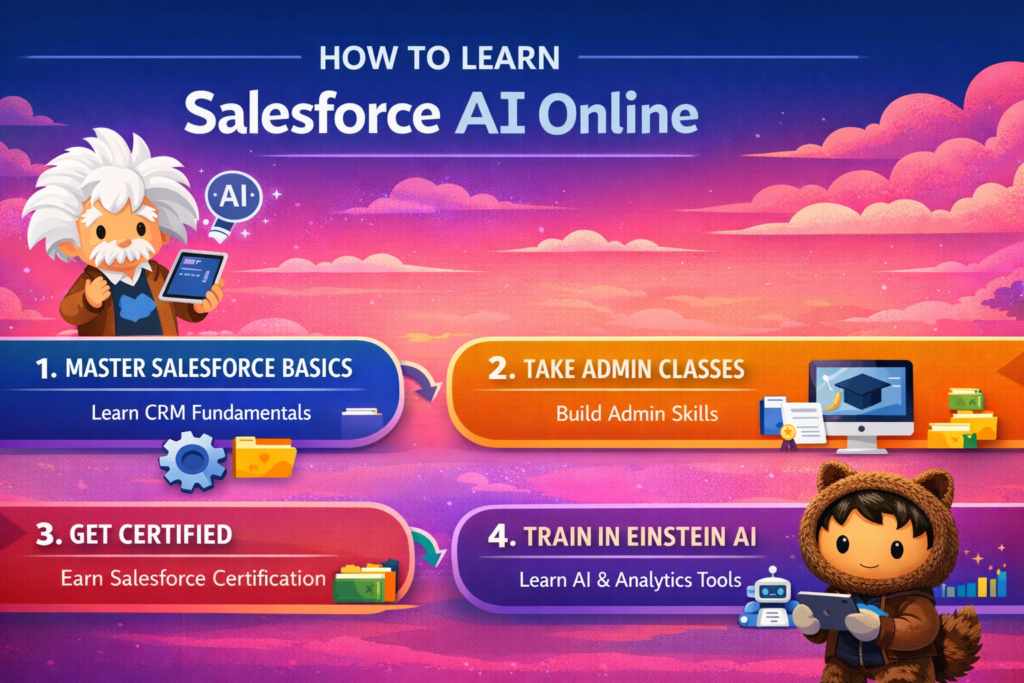 Where can I learn Salesforce AI online?