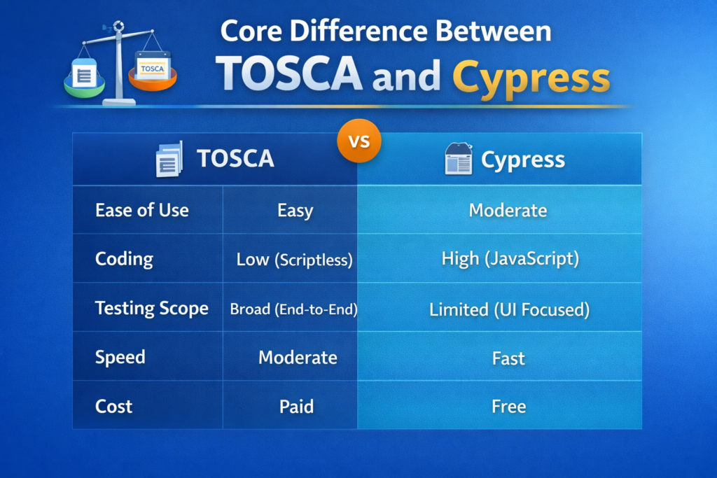 TOSCA vs Cypress