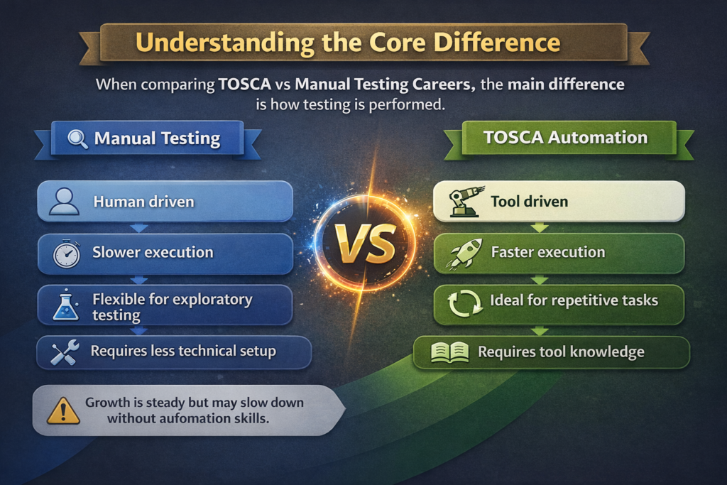TOSCA vs Manual Testing Careers