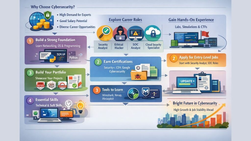 Best Cybersecurity Career Path for Students and Freshers
