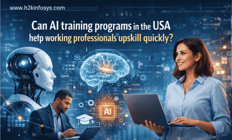 Can AI training programs in the USA help working professionals upskill quickly?