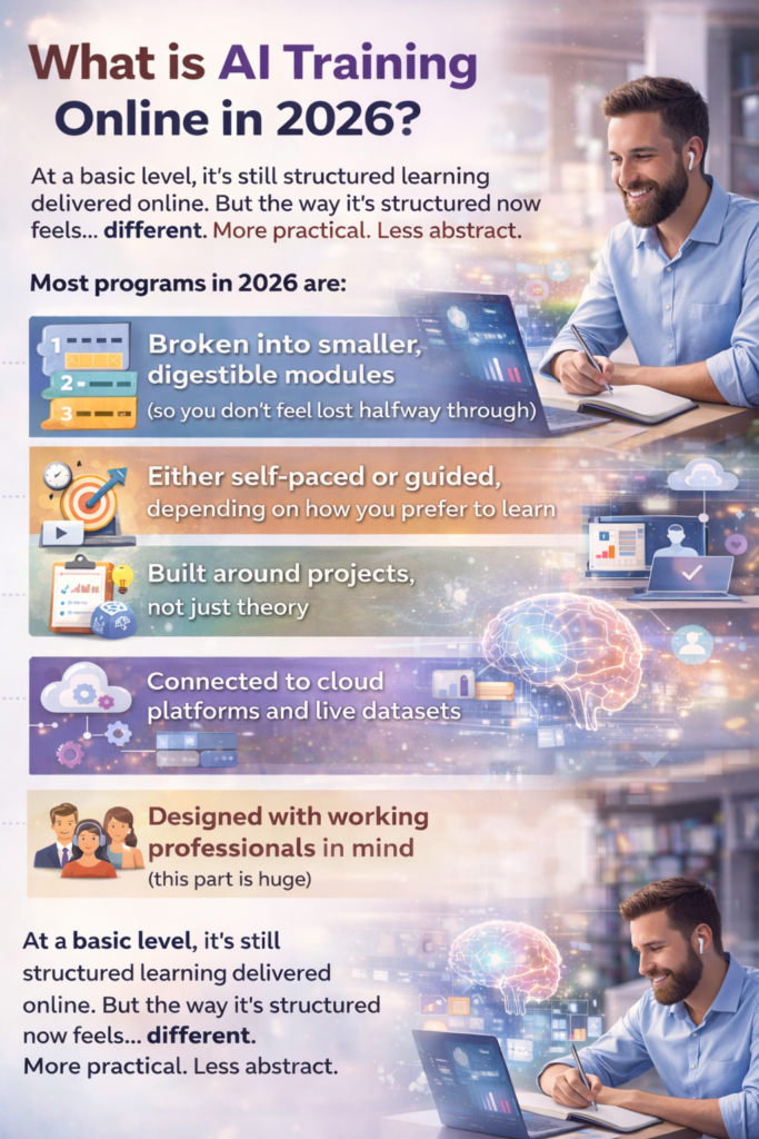 What are the top features to look for in AI training online in 2026?