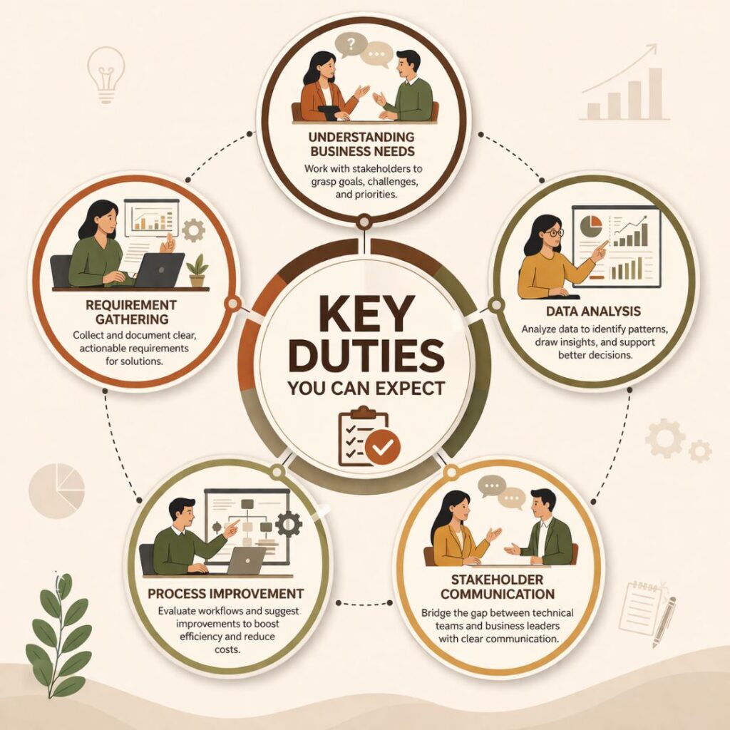 Role of a Business Analyst: Duties, Skills, and Salary (2026) Role of a Business Analyst