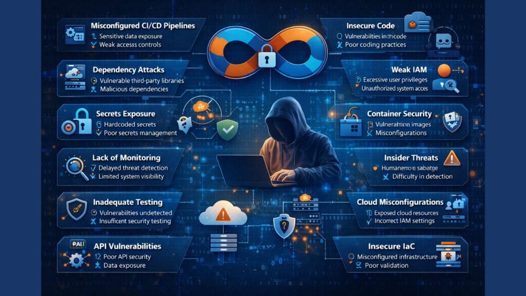What are most Critical cybersecurity risks in DevSecOps environments?