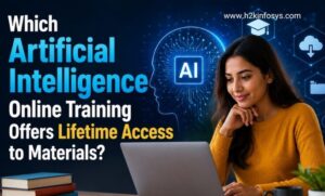 Which Artificial Intelligence Online Training Offers Lifetime Access to Materials?