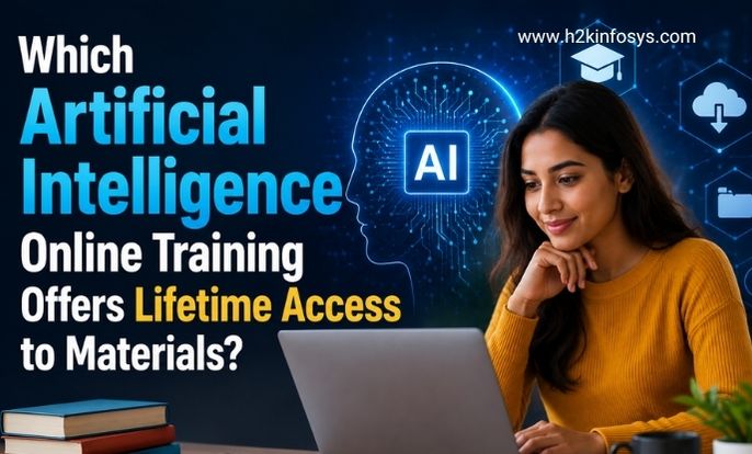 Which Artificial Intelligence Online Training Offers Lifetime Access to Materials?
