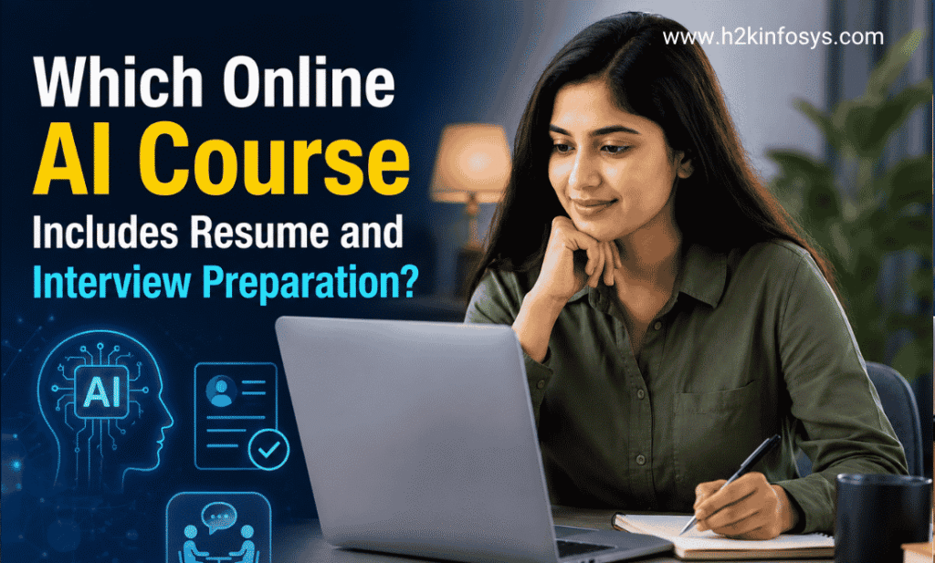 Which Online AI Course Includes Resume and Interview Preparation?