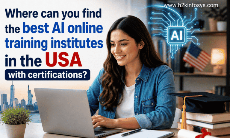 Where can you find the best AI online training institutes in the USA with certifications?