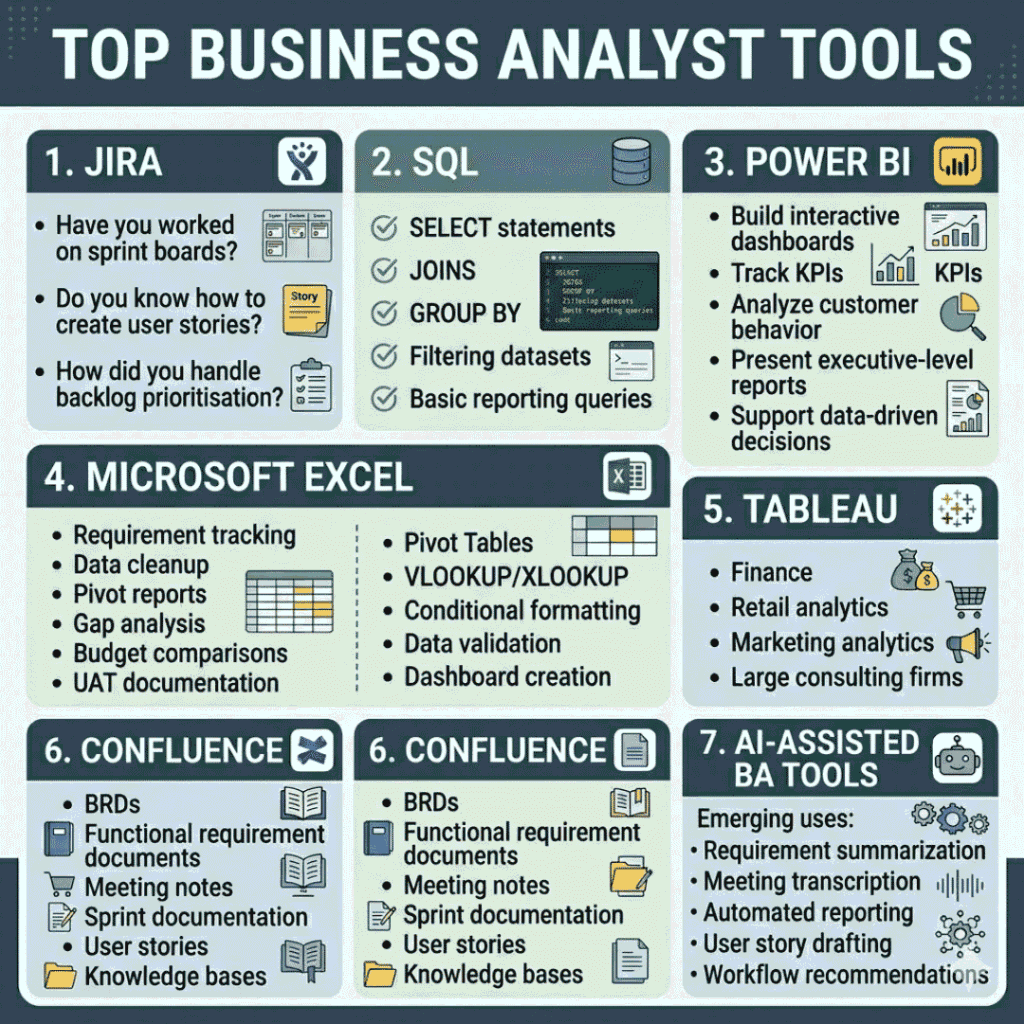 Top Business Analyst Tools Required for Placements in 2026 Business Analyst Tools