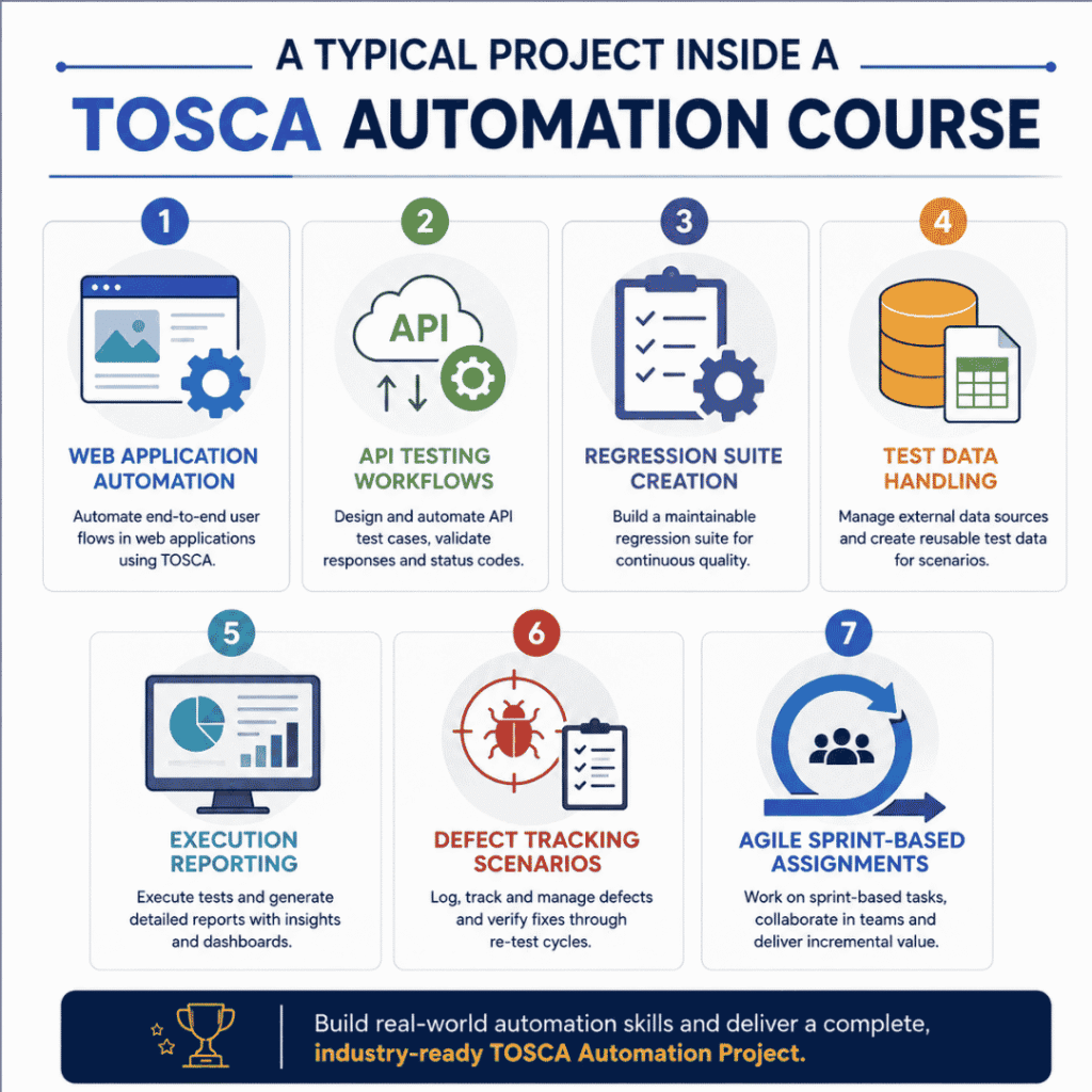 Does a TOSCA Automation Course Include Real-Time Projects? TOSCA Automation Course