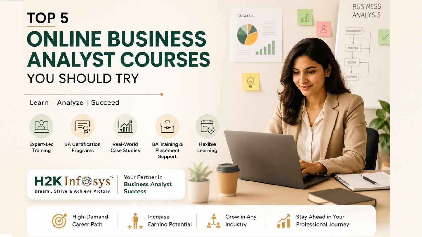 Top 5 Online Business Analyst Courses You Should Try | H2K Infosys Blog