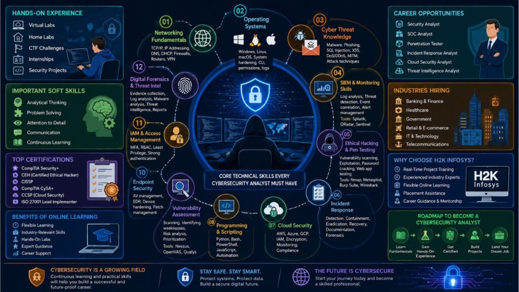 Which Technical Skills Are Required for a Successful Cybersecurity Analyst Career? Which Technical Skills Are Required for a Successful Cybersecurity Analyst Career?