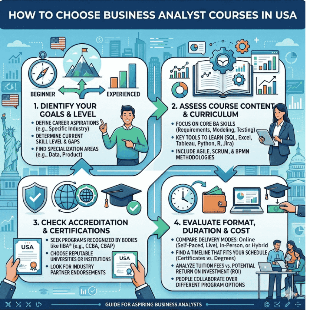 How to Choose Courses for Business Analyst in USA Courses for Business Analyst