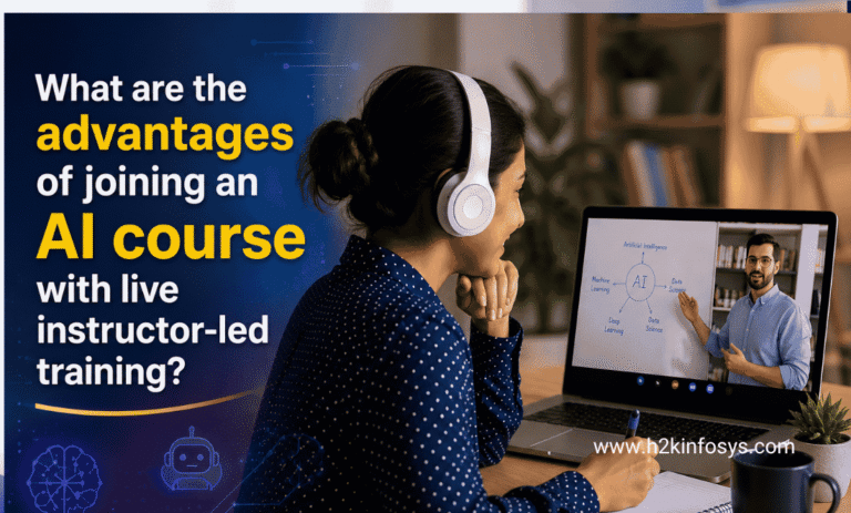 What are the advantages of joining an AI course with live instructor-led training?